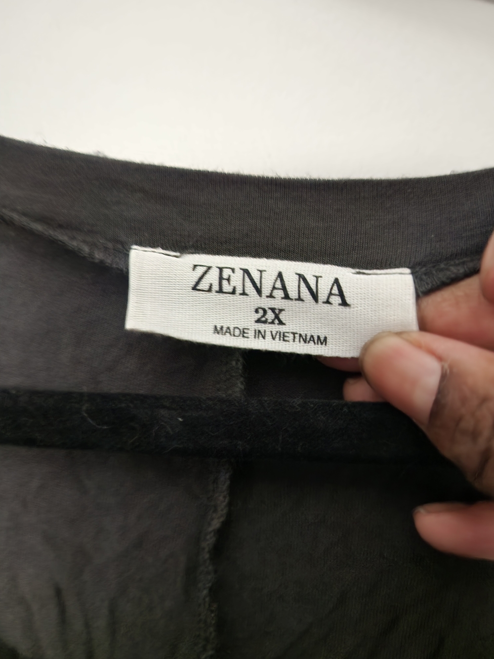 5/$30  Zenana Outfitters Oversized Pocket Tunic - Charcoal - Picture 4 of 4
